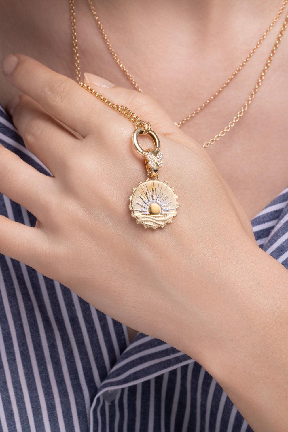 Internal Compass - Diamond Medium New Beginnings Butterfly Annex Medallion-YELLOW GOLD-JEWELRYFINE JEWELPENDANT-FOUNDRAE