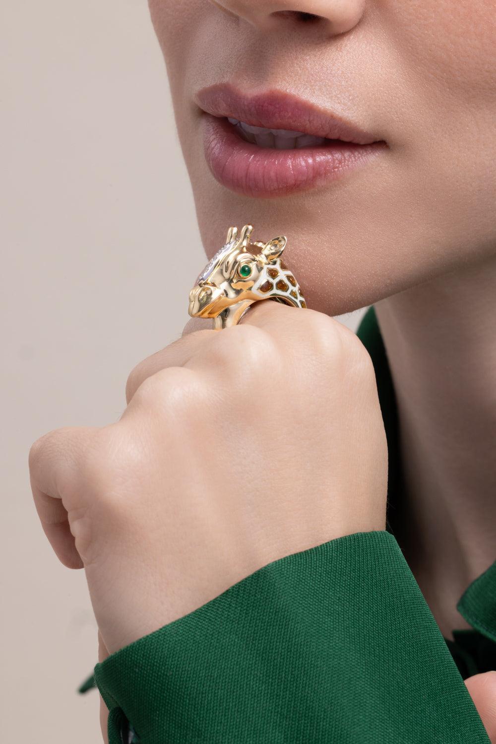 Giraffe Ring-YELLOW GOLD-6-JEWELRYFINE JEWELRING-DAVID WEBB