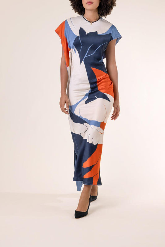 Victoria Midi Dress-NOVELTY-4-CLOTHINGDRESSCASUAL-VICTORIA BECKHAM