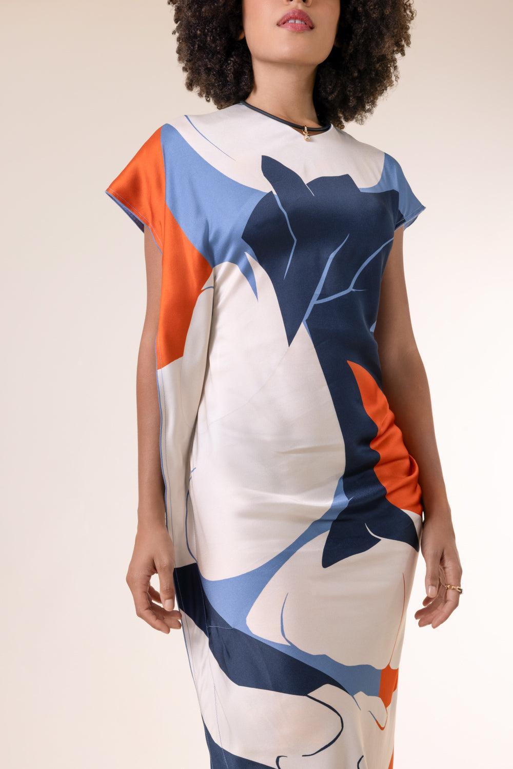 Victoria Midi Dress-NOVELTY-4-CLOTHINGDRESSCASUAL-VICTORIA BECKHAM