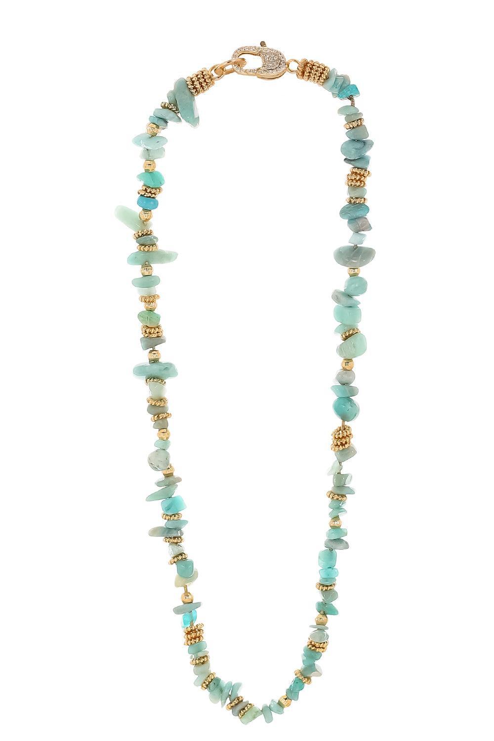Green Mini Aloha Necklace-GREEN-JEWELRYBOUTIQUENECKLACE O-GAS BIJOUX