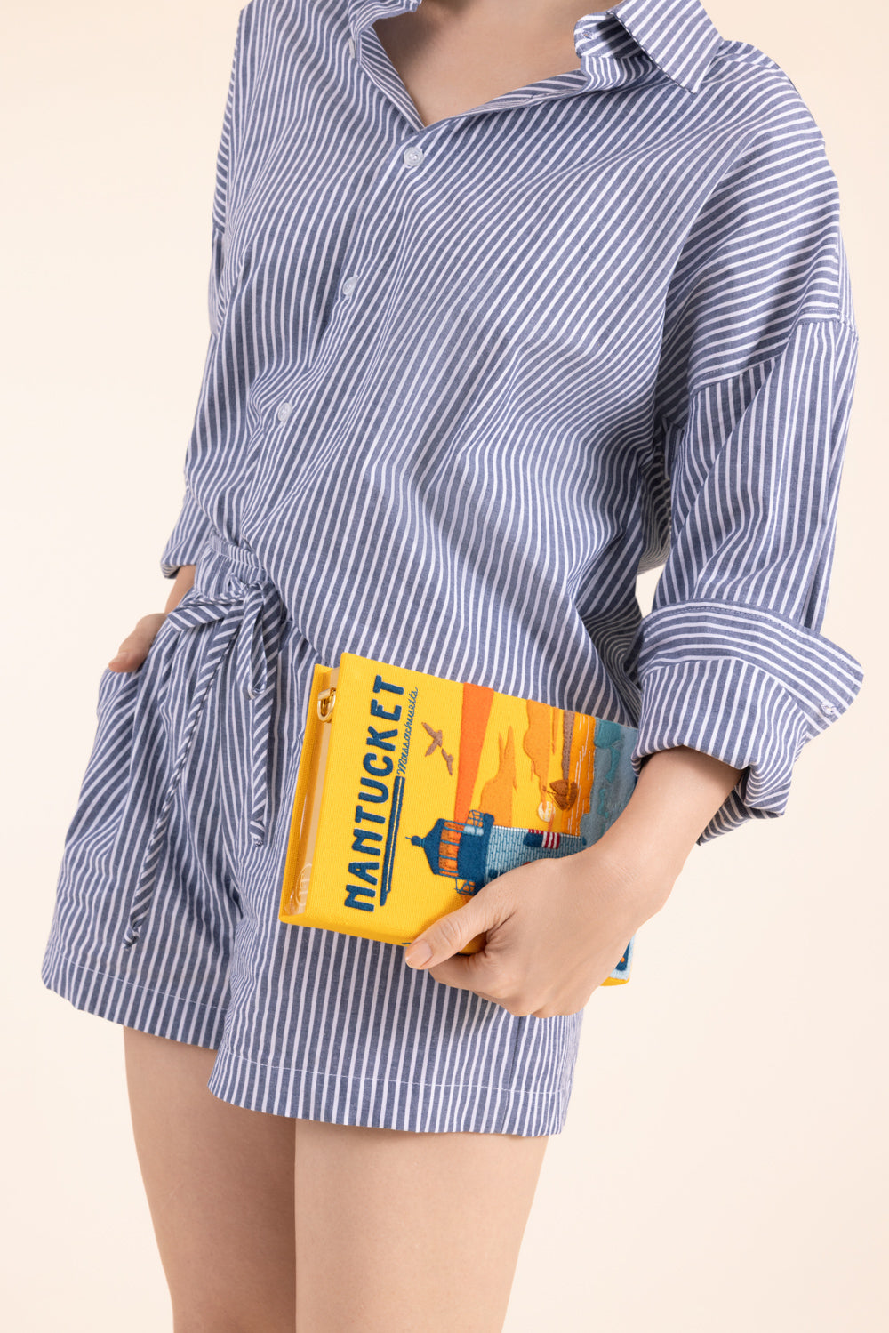 Nantucket Book Clutch Bag