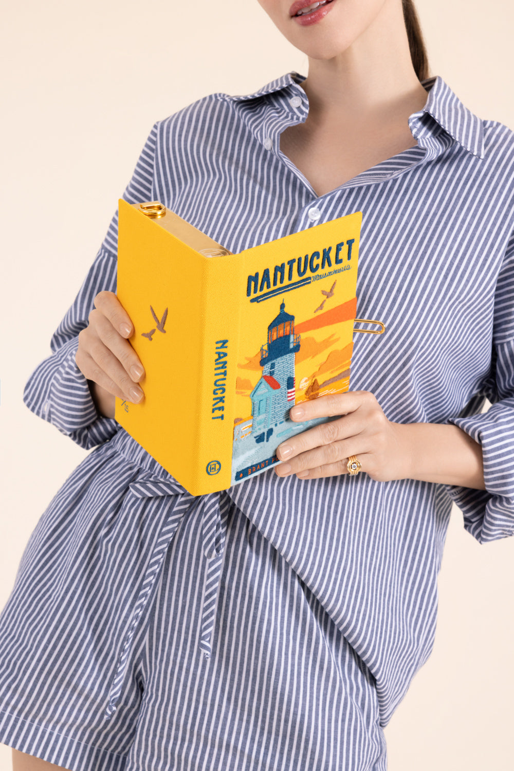 Nantucket Book Clutch Bag