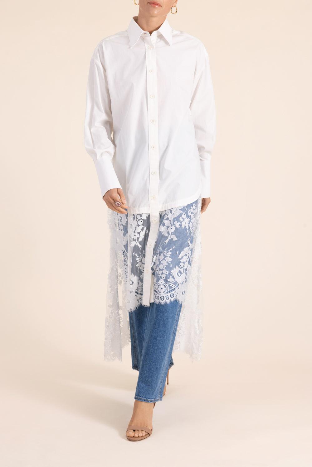 Valiant Lace Shirt-WHITE-0-CLOTHINGTOPBLOUSE-ZIMMERMANN