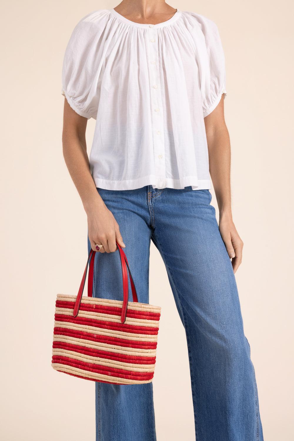 The Capri Tote-STRIPE-O/S-HANDBAGTOP HANDLE-POOLSIDE