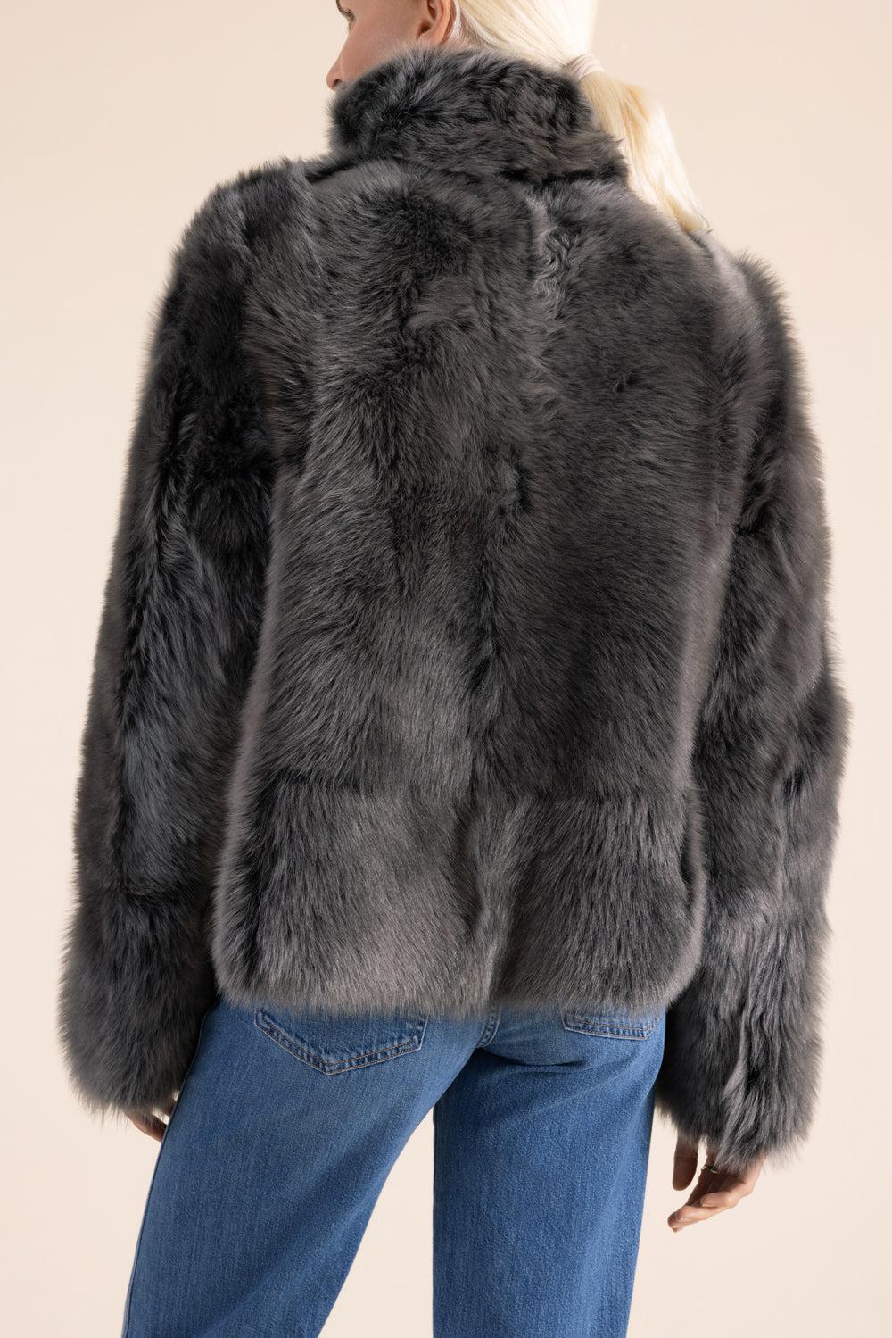 Hope Reversible Jacket-BLACK-XS-CLOTHINGCOATFUR-HISO