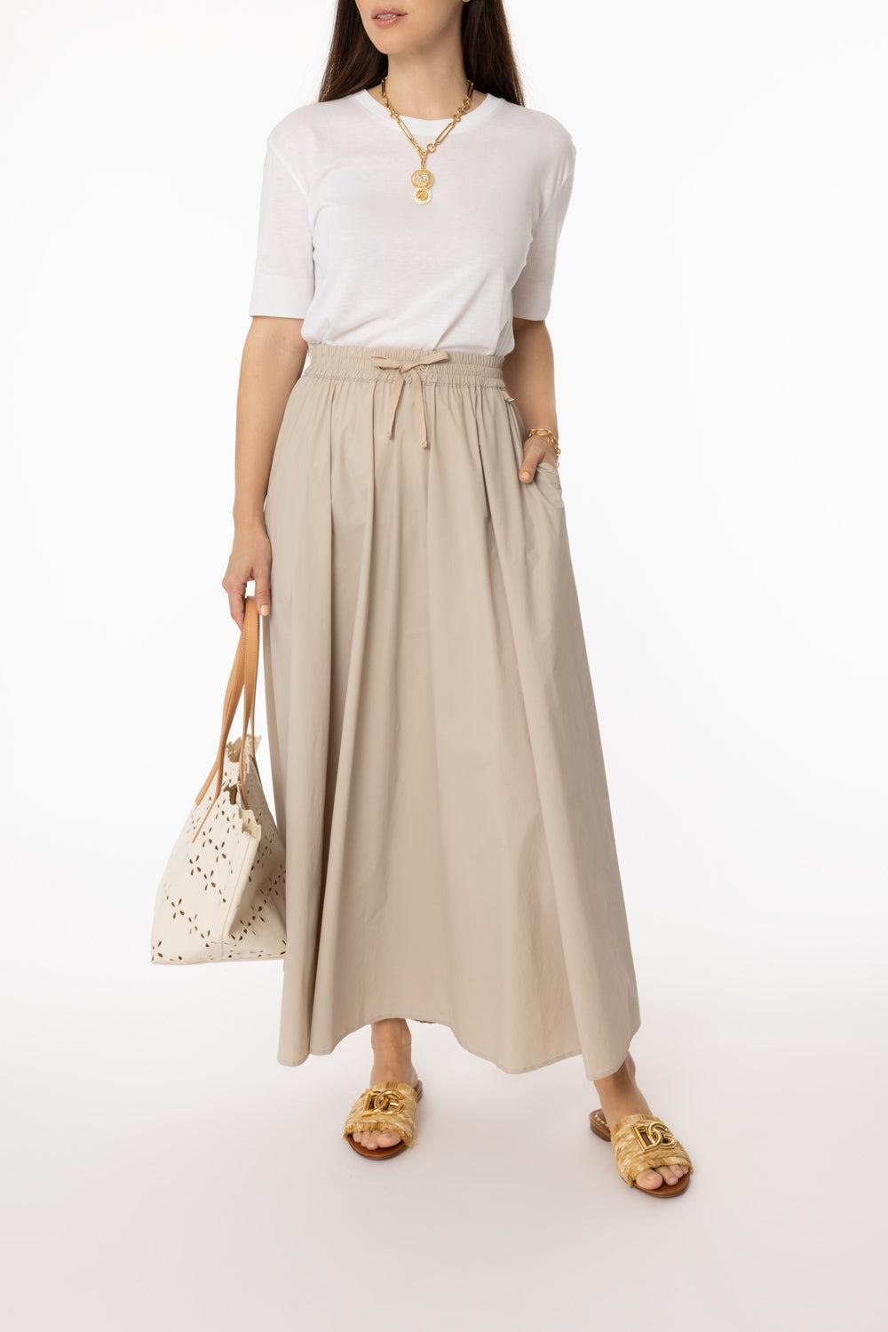 Glam Knit T-Shirt-WHITE-42-CLOTHINGTOPT-SHIRT-HERNO