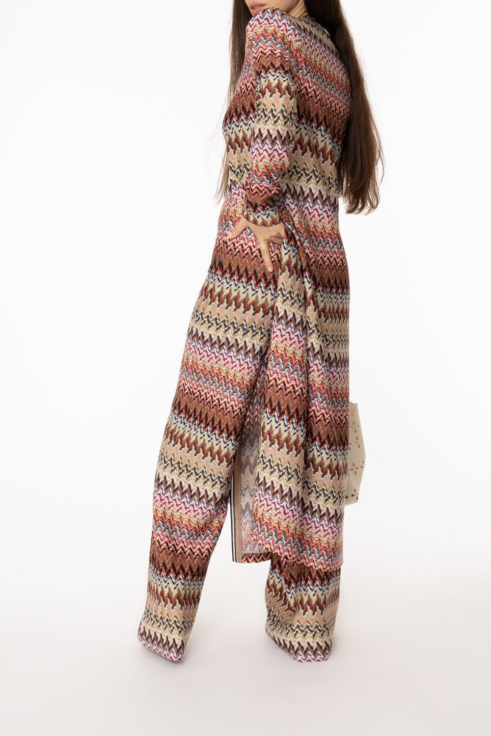 Long Button Front Cardigan-MULTI-40-CLOTHINGDRESSCASUAL-MISSONI
