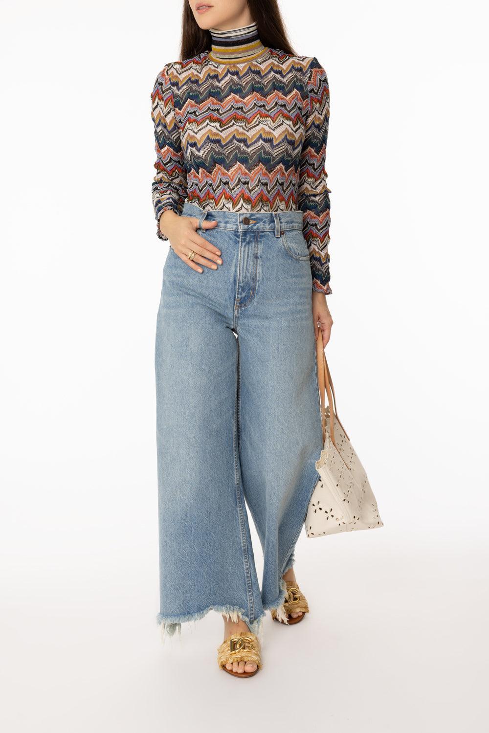 Roll Neck Sweater-MULTI-38-CLOTHINGTOPKNITS-MISSONI