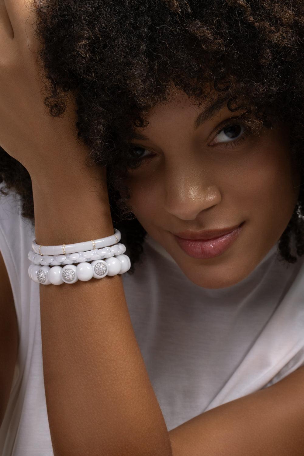 White Anaconda Bracelet-YELLOW GOLD-JEWELRYFINE JEWELBRACELET O-ROBERTO DEMEGLIO