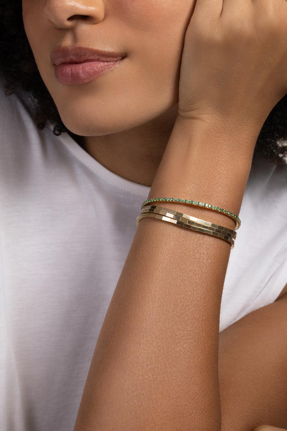 Three Turn Bracelet - Yellow Gold-YELLOW GOLD-JEWELRYFINE JEWELBRACELET O-ROBERTO DEMEGLIO