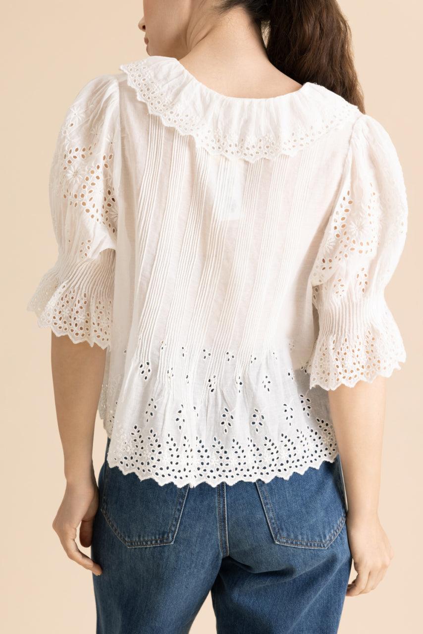 Henri Top - Salt Eyelet-CREAM-XS-CLOTHINGTOPBLOUSE-DOEN