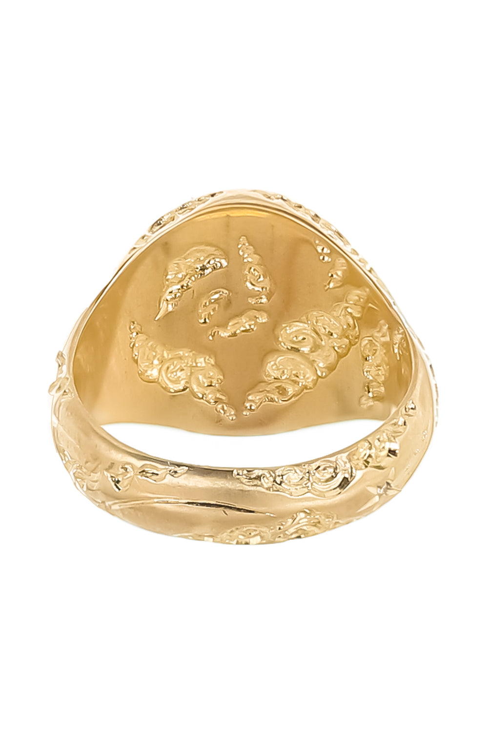 Diamond Shield Maiden Signet Ring