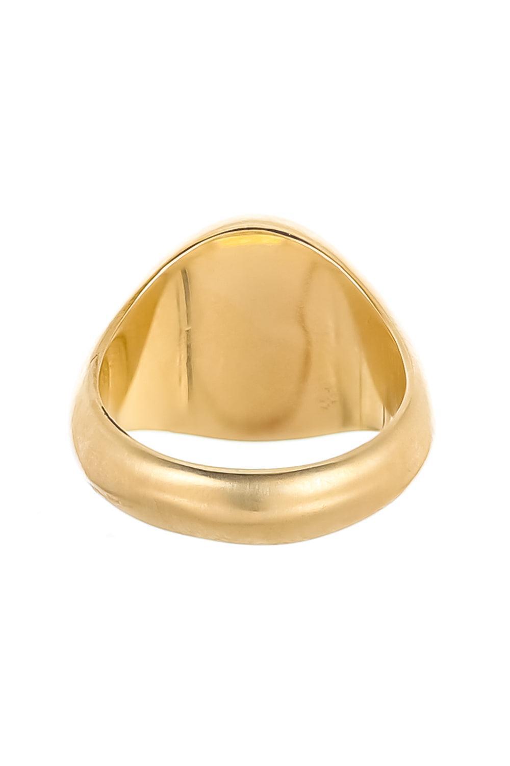 Diamond Crab Claw Signet Ring-YELLOW GOLD-6-JEWELRYFINE JEWELRING-CASTRO SMITH