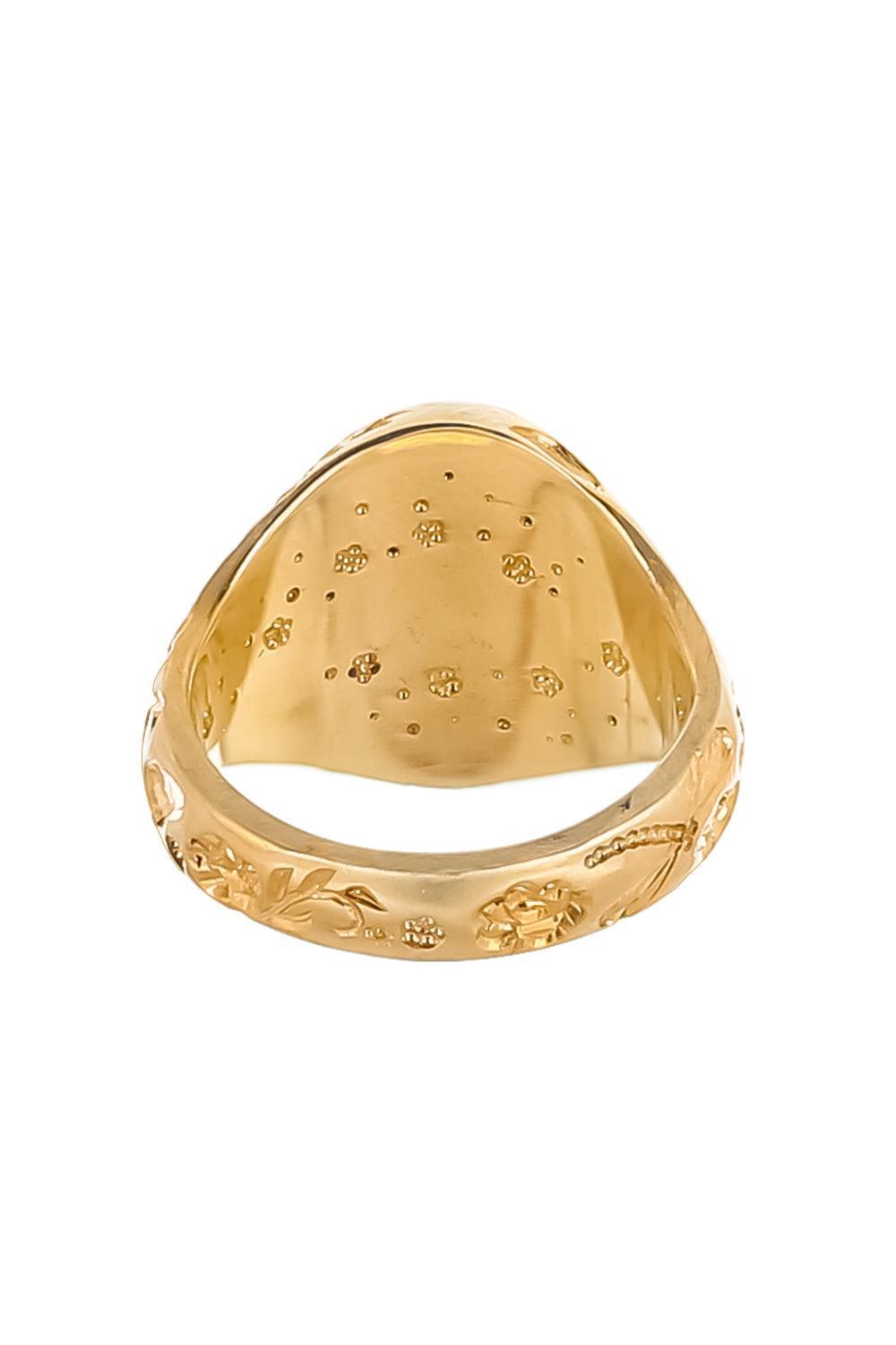Diamond Mini Heart Signet Ring-YELLOW GOLD-3-JEWELRYFINE JEWELRING-CASTRO SMITH