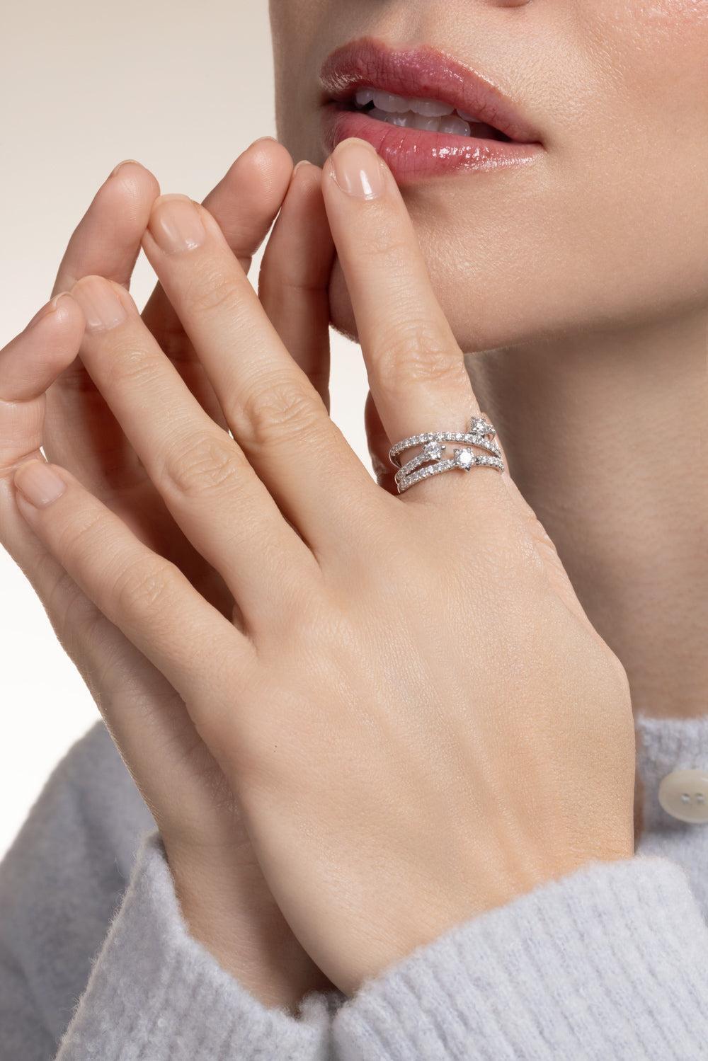 Diamond Star Set Starry Night Ring-WHITE GOLD-6-JEWELRYFINE JEWELRING-KWIAT