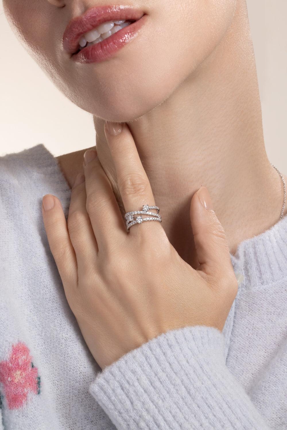 Diamond Star Set Starry Night Ring-WHITE GOLD-6-JEWELRYFINE JEWELRING-KWIAT