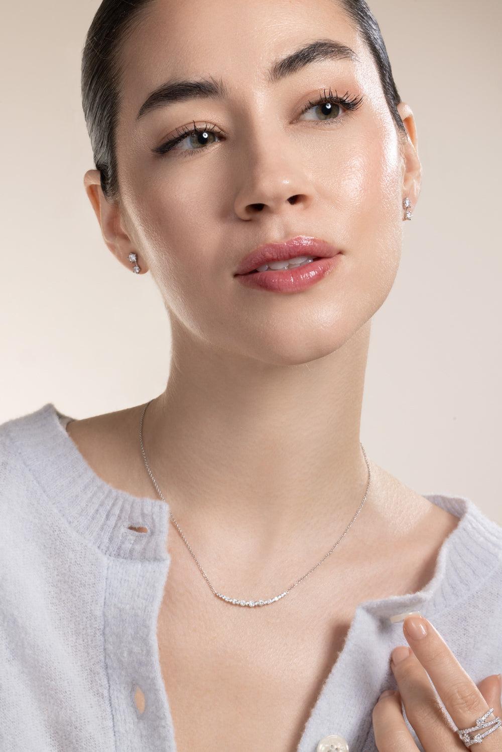 Diamond Lyric Necklace-WHITE GOLD-16-JEWELRYFINE JEWELNECKLACE O-KWIAT