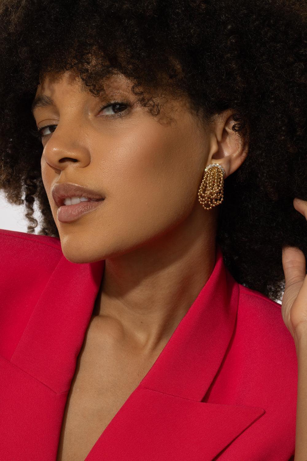 Diamond Goccia Earrings-YELLOW GOLD-JEWELRYFINE JEWELEARRING-ALETTO BROTHERS