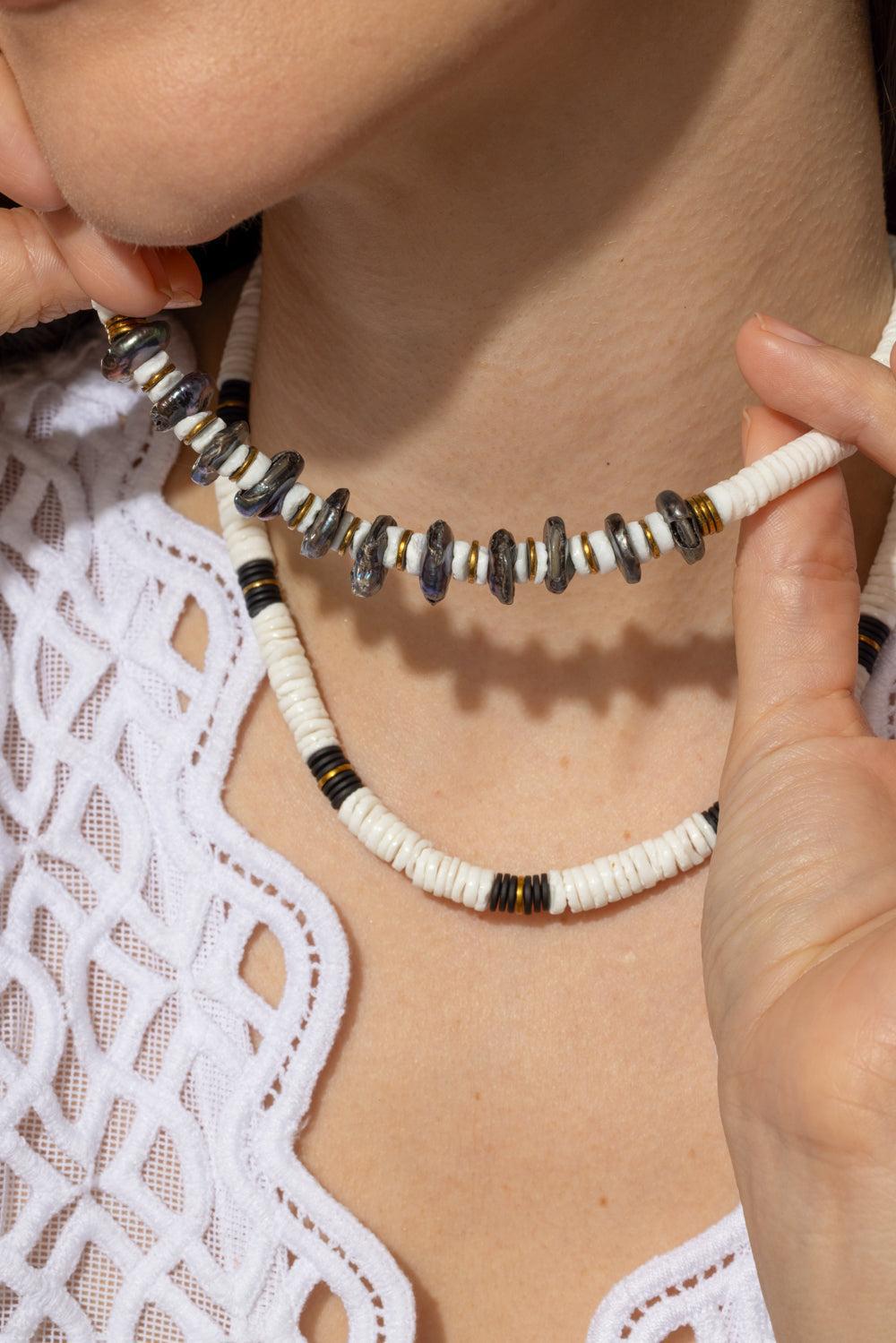 Bianca Shell Pearl Necklace-WHITE-JEWELRYBOUTIQUENECKLACE O-HIJAS DE PUKA
