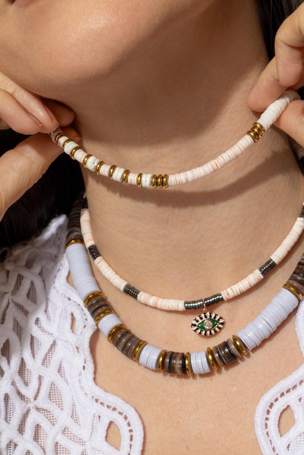 Blush Bianca Semplice Necklace-WHITE-JEWELRYBOUTIQUENECKLACE O-HIJAS DE PUKA