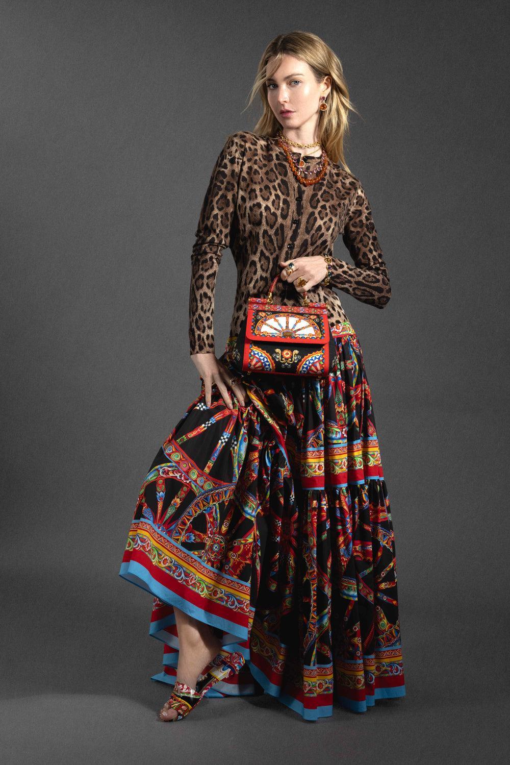 Carretto Skirt-NOVELTY-42-CLOTHINGSKIRTMIDI-DOLCE & GABBANA