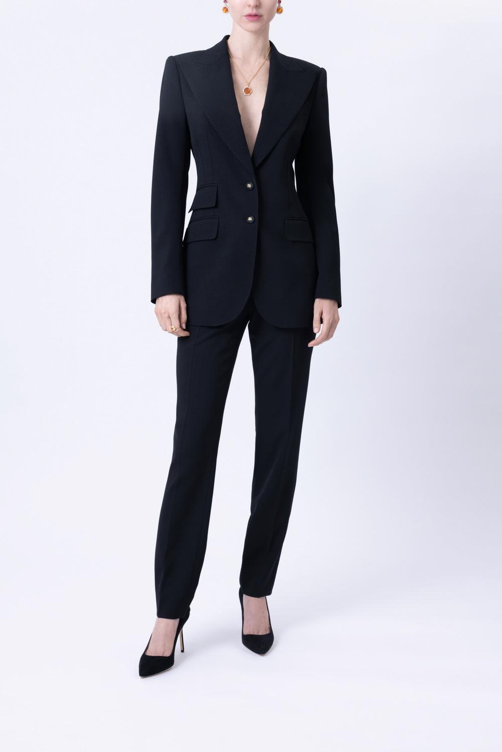 Turlington Jacket-BLACK-40-CLOTHINGJACKETBLAZERS-DOLCE & GABBANA