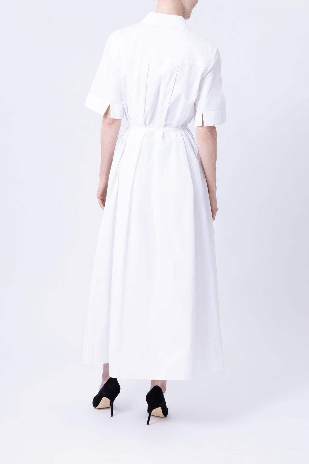 Embroidered Midi Shirt Dress-WHITE-4-CLOTHINGDRESSCASUAL-ERDEM