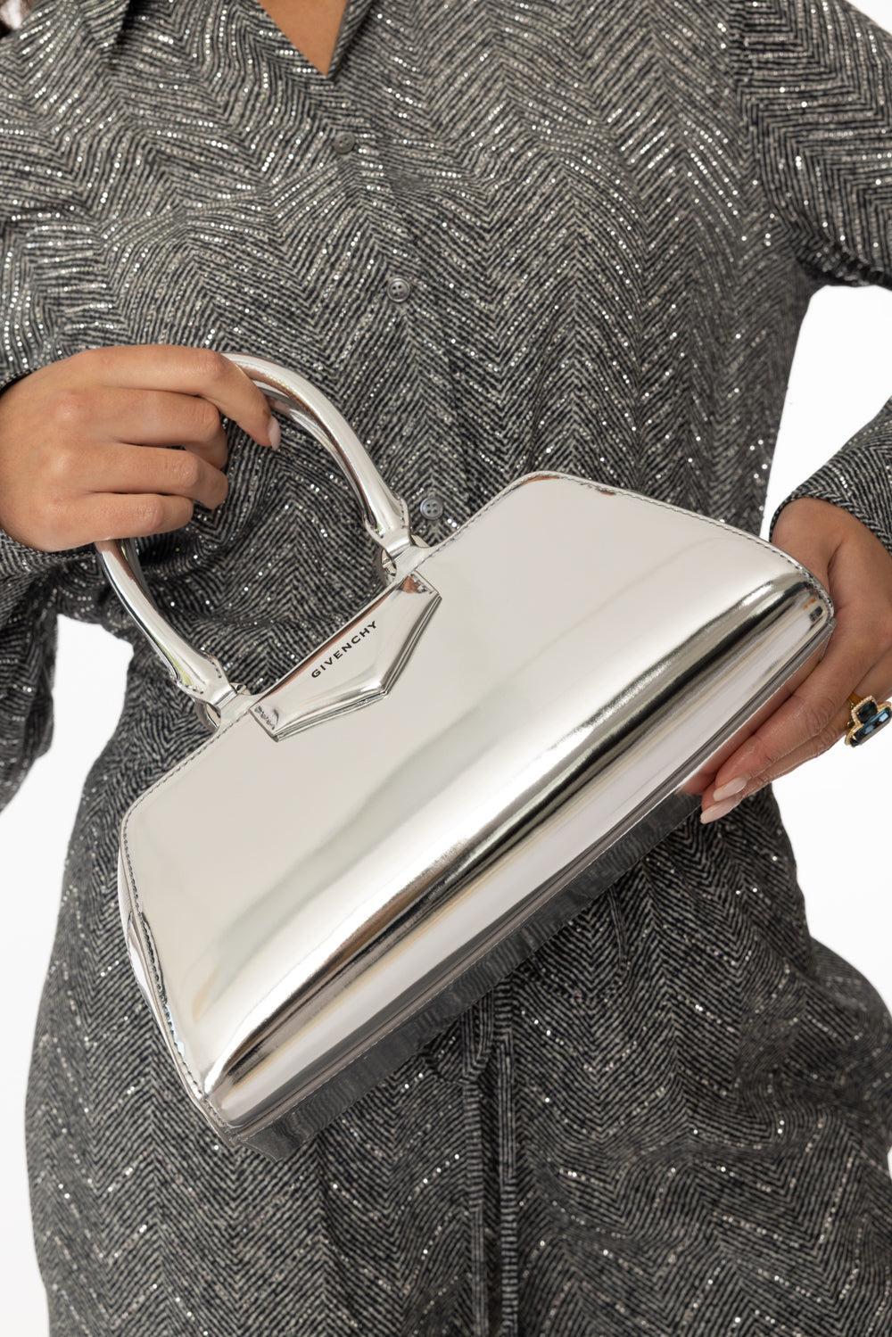 Small Antigona Bag - Light Silvery-LT SLVRY-O/S-HANDBAGTOP HANDLE-GIVENCHY