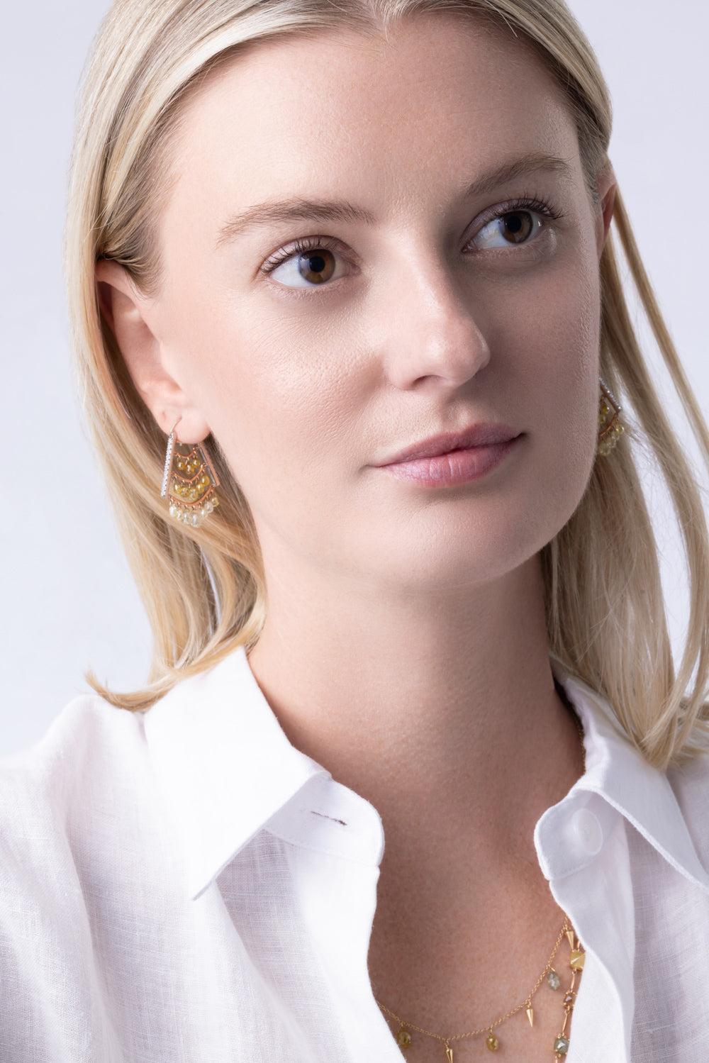 Diamond Chevron Brio Cutlet Earrings-WHITE GOLD-JEWELRYFINE JEWELEARRING-PARULINA