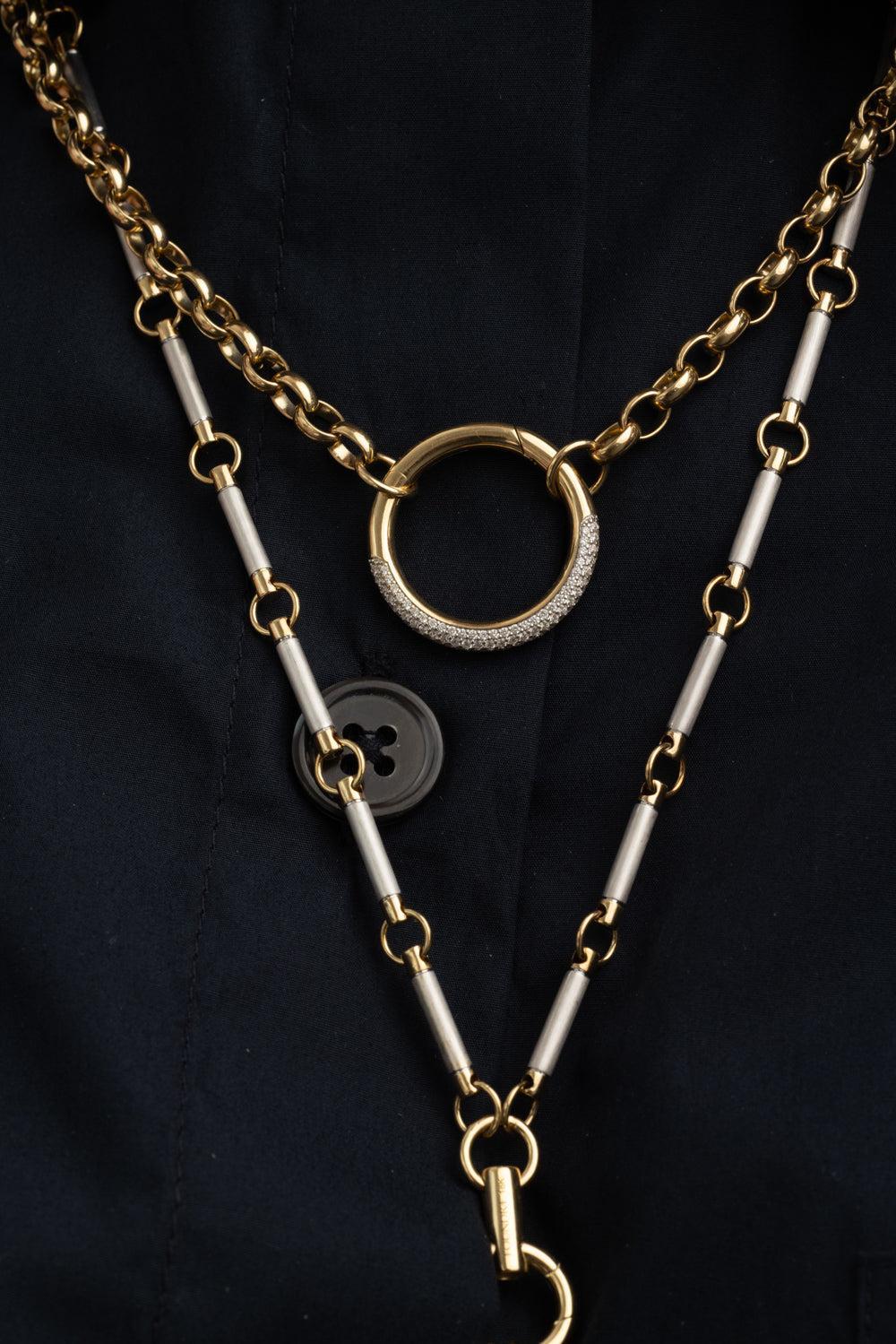 Heavy Belcher Open Diamond Chain-YELLOW GOLD-22-JEWELRYFINE JEWELNECKLACE O-FOUNDRAE