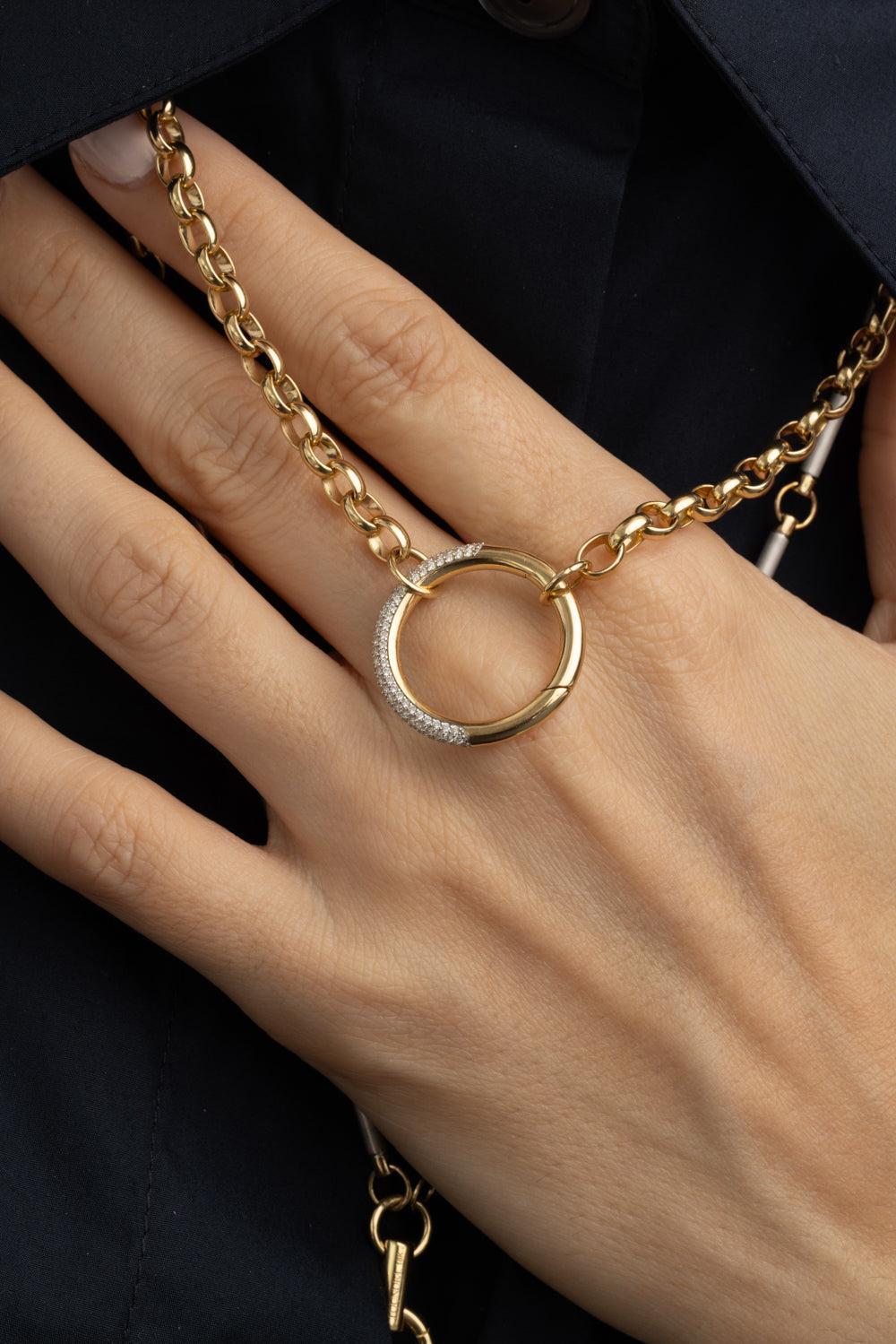Heavy Belcher Open Diamond Chain-YELLOW GOLD-22-JEWELRYFINE JEWELNECKLACE O-FOUNDRAE