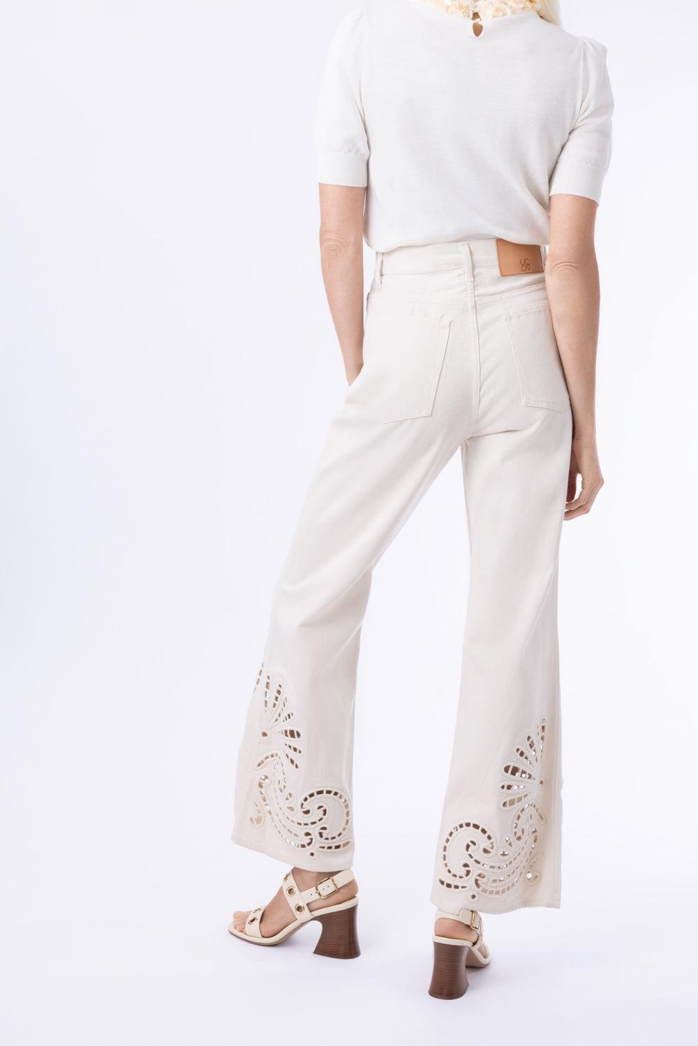 Lou Eyelet Jean-CREAM-24-CLOTHINGPANTDENIM-ULLA JOHNSON