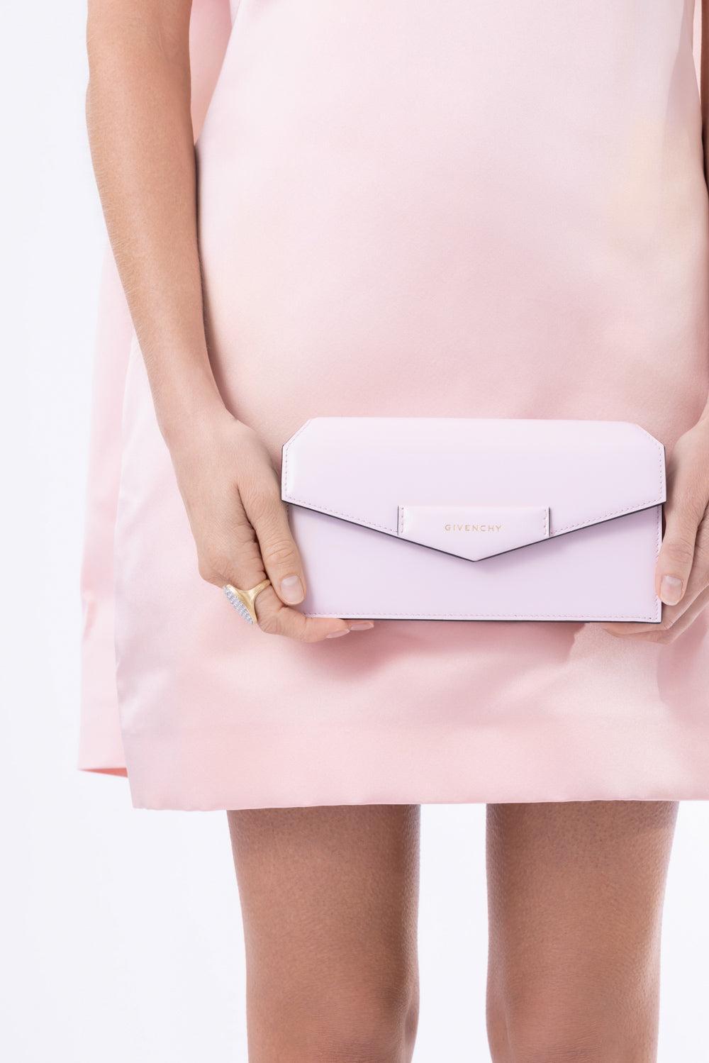 Antigona Chain Wallet - Light Pink-PINK-HANDBAGEVENING-GIVENCHY