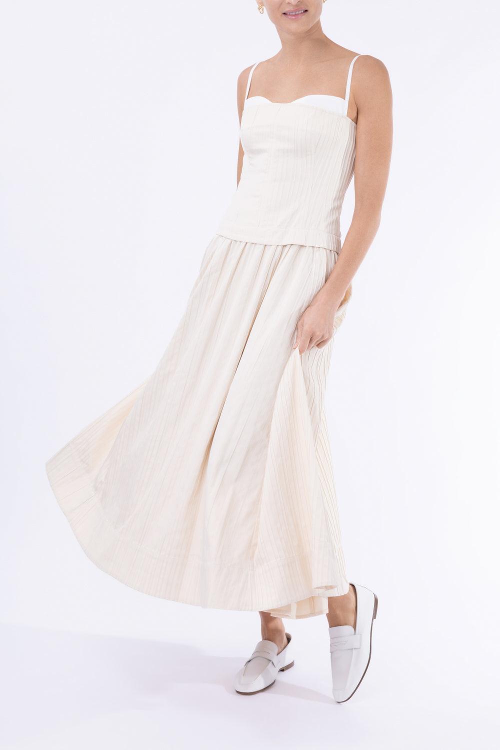 Quinlin Bustier Midi Dress-BROWN-0-CLOTHINGDRESSCASUAL-SIMKHAI