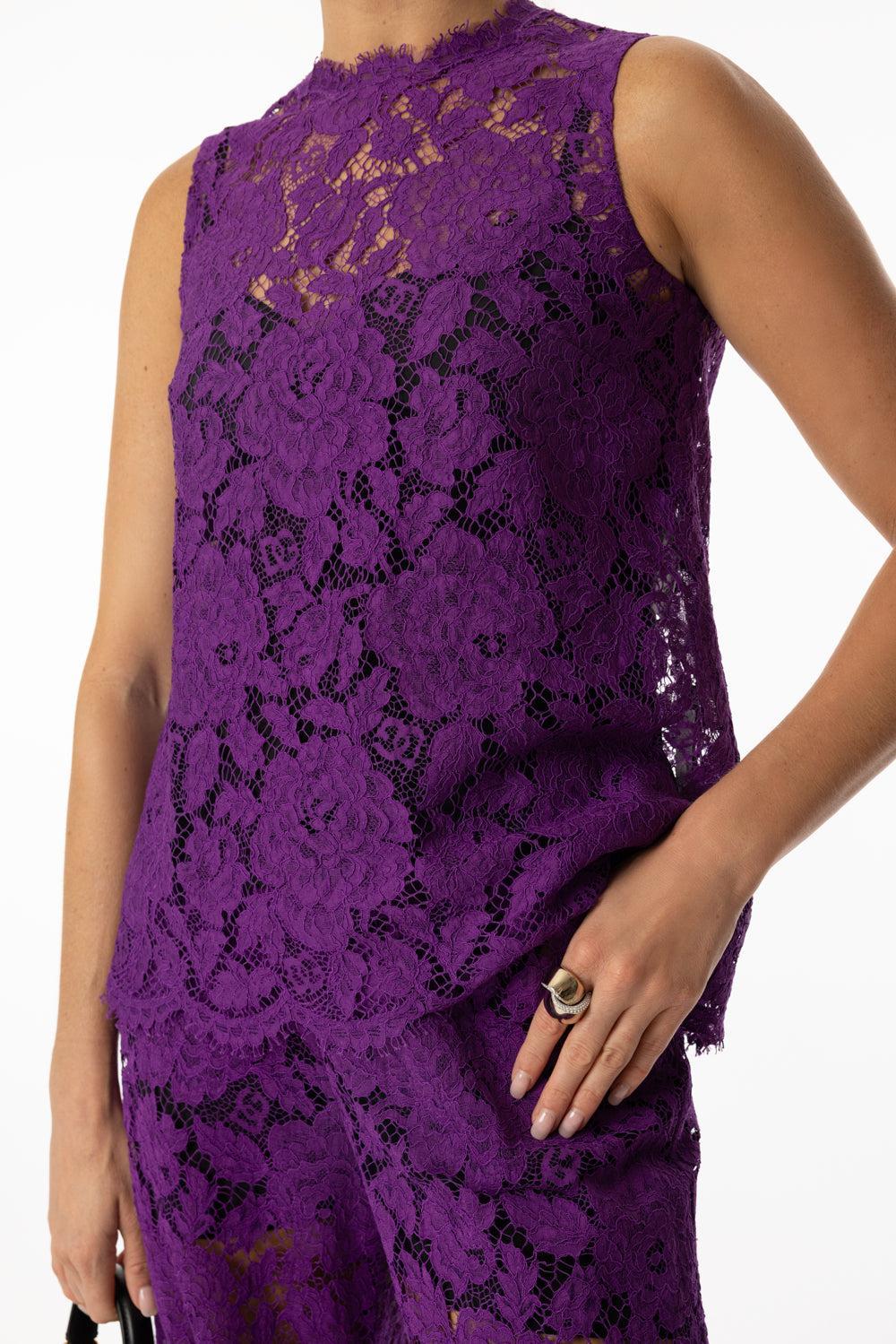 Lace Tank-VIOLA-42-CLOTHINGTOPTANK-DOLCE & GABBANA