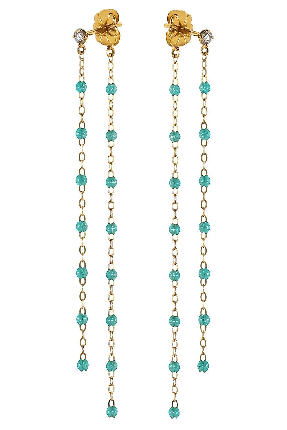 Diamond Iceberg Classic Gigi Dancing Earrings - Yellow Gold-YELLOW GOLD/ICEBERG-JEWELRYBOUTIQUEEARRING-GIGI CLOZEAU