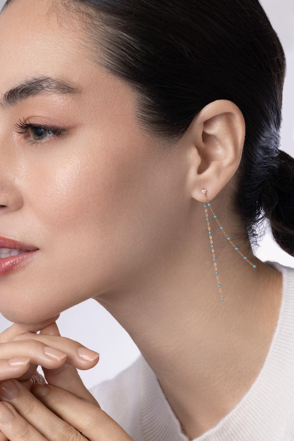 Diamond Iceberg Classic Gigi Dancing Earrings - Yellow Gold-YELLOW GOLD/ICEBERG-JEWELRYBOUTIQUEEARRING-GIGI CLOZEAU