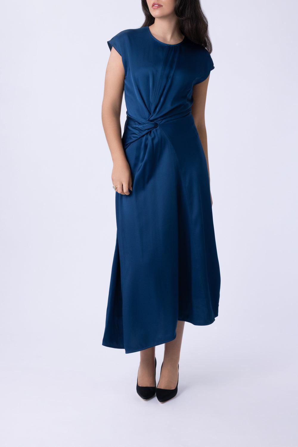 Aria Midi Dress-BLUE-4-CLOTHINGDRESSCASUAL-VICTORIA BECKHAM