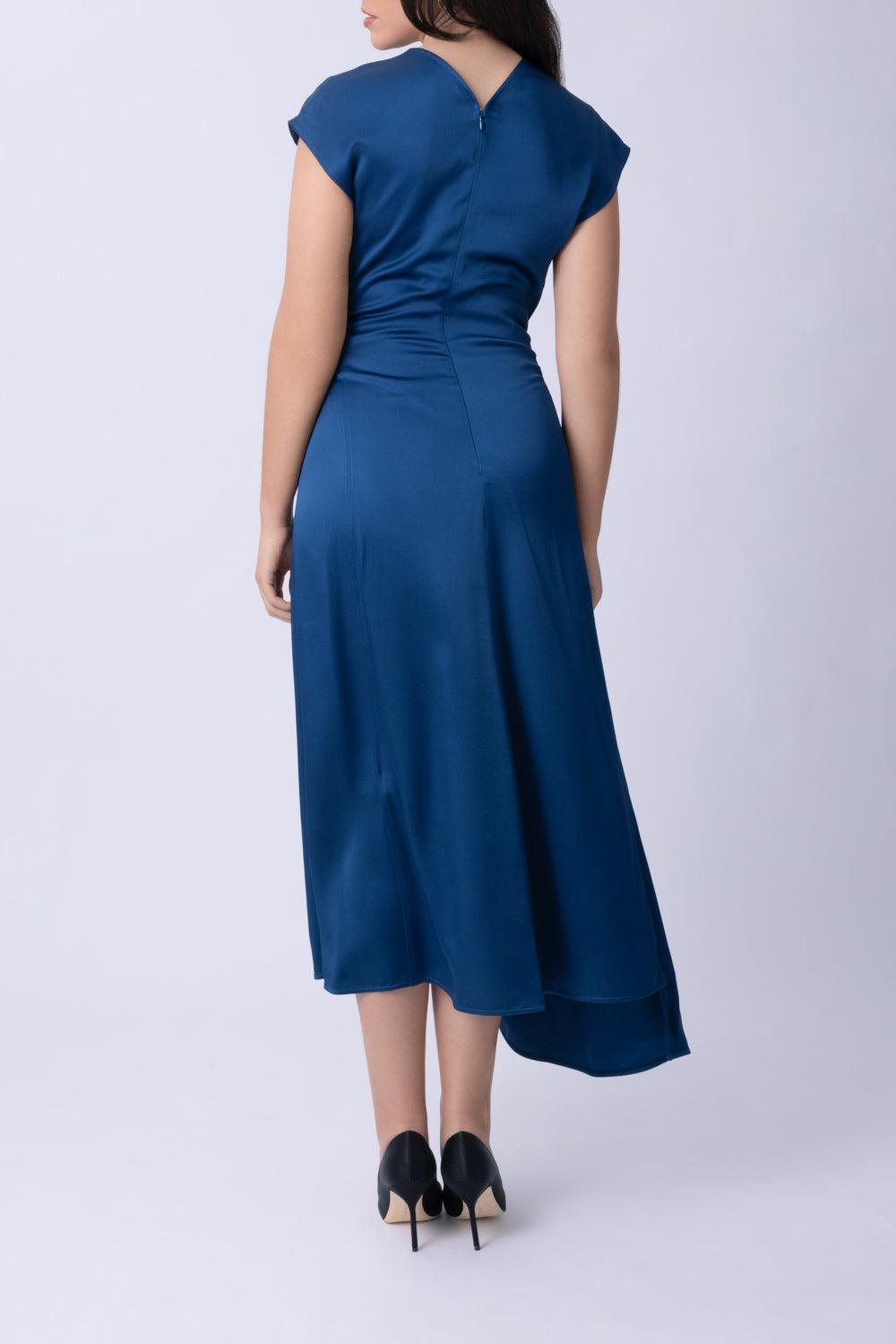 Aria Midi Dress-BLUE-4-CLOTHINGDRESSCASUAL-VICTORIA BECKHAM