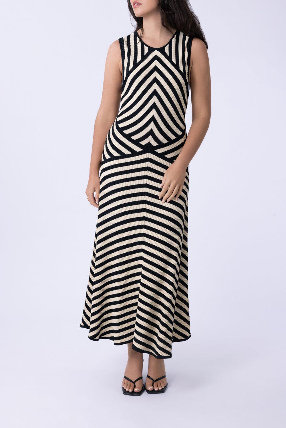 Valiant Stripe Midi Dress-STRIPE-0-CLOTHINGDRESSCASUAL-ZIMMERMANN