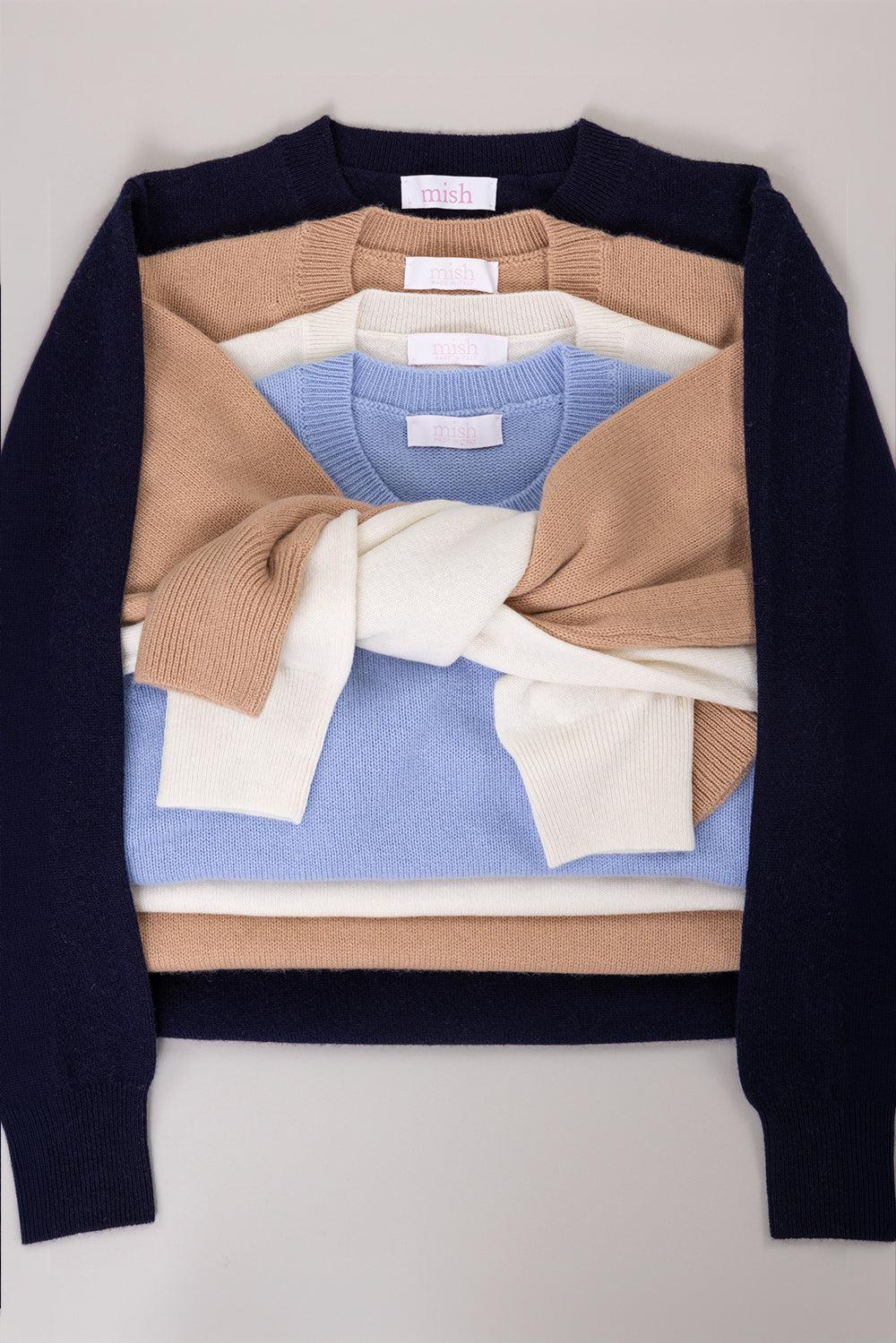 The Cashmere Pullover - Forget Me Not-BLUE-XS-CLOTHINGTOPSWEATER-MISH