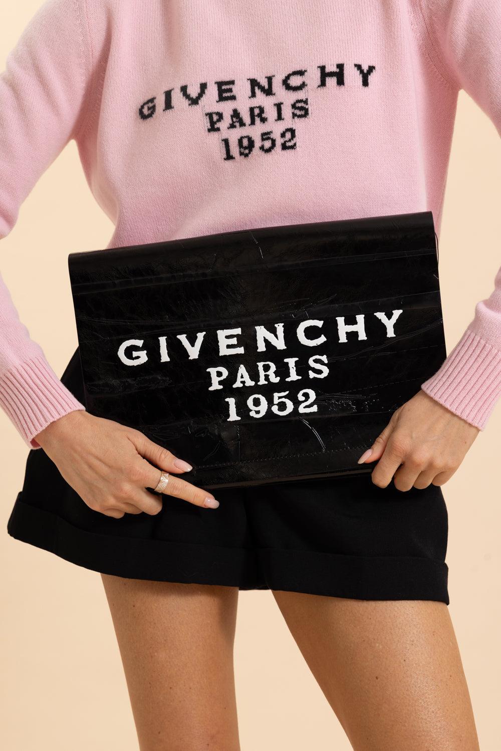 Givechy Paris 1952 Pochette-BLACK-HANDBAGCLUTCHES-GIVENCHY