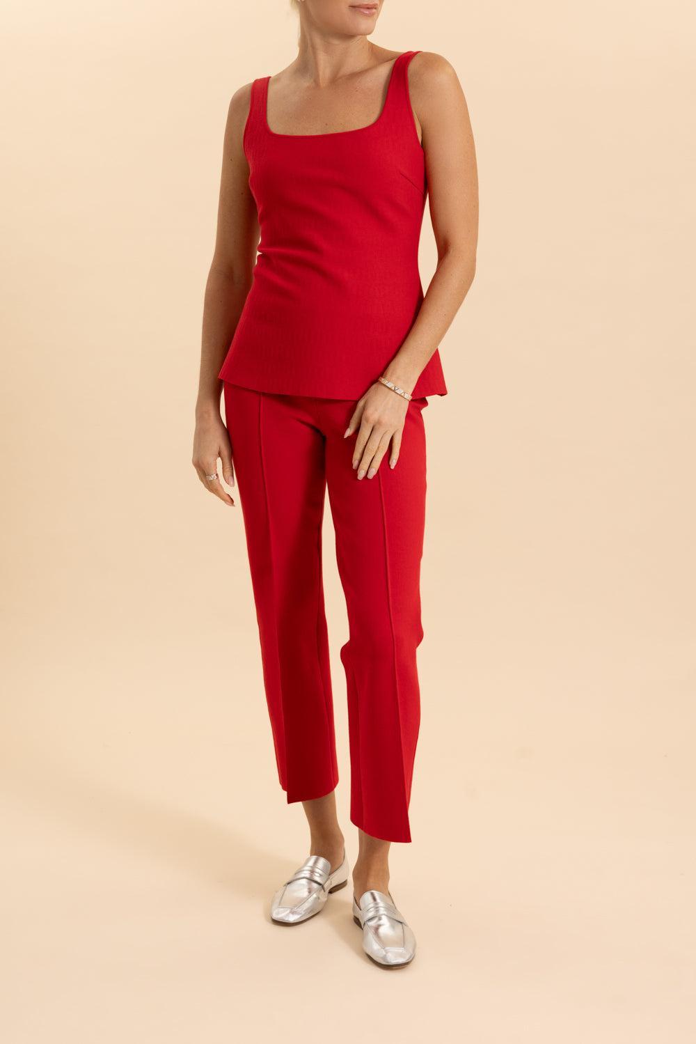 Geo Kick Pant-RED-XS-CLOTHINGPANTCROPPED-HIGH SPORT
