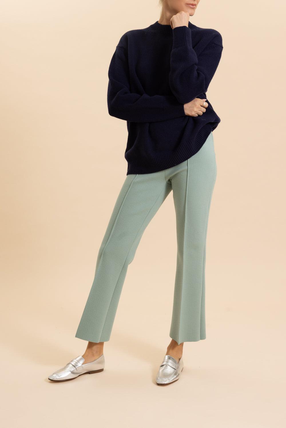 Geo Crop Kick Pant - Sage-SAGE-XS-CLOTHINGPANTCROPPED-HIGH SPORT