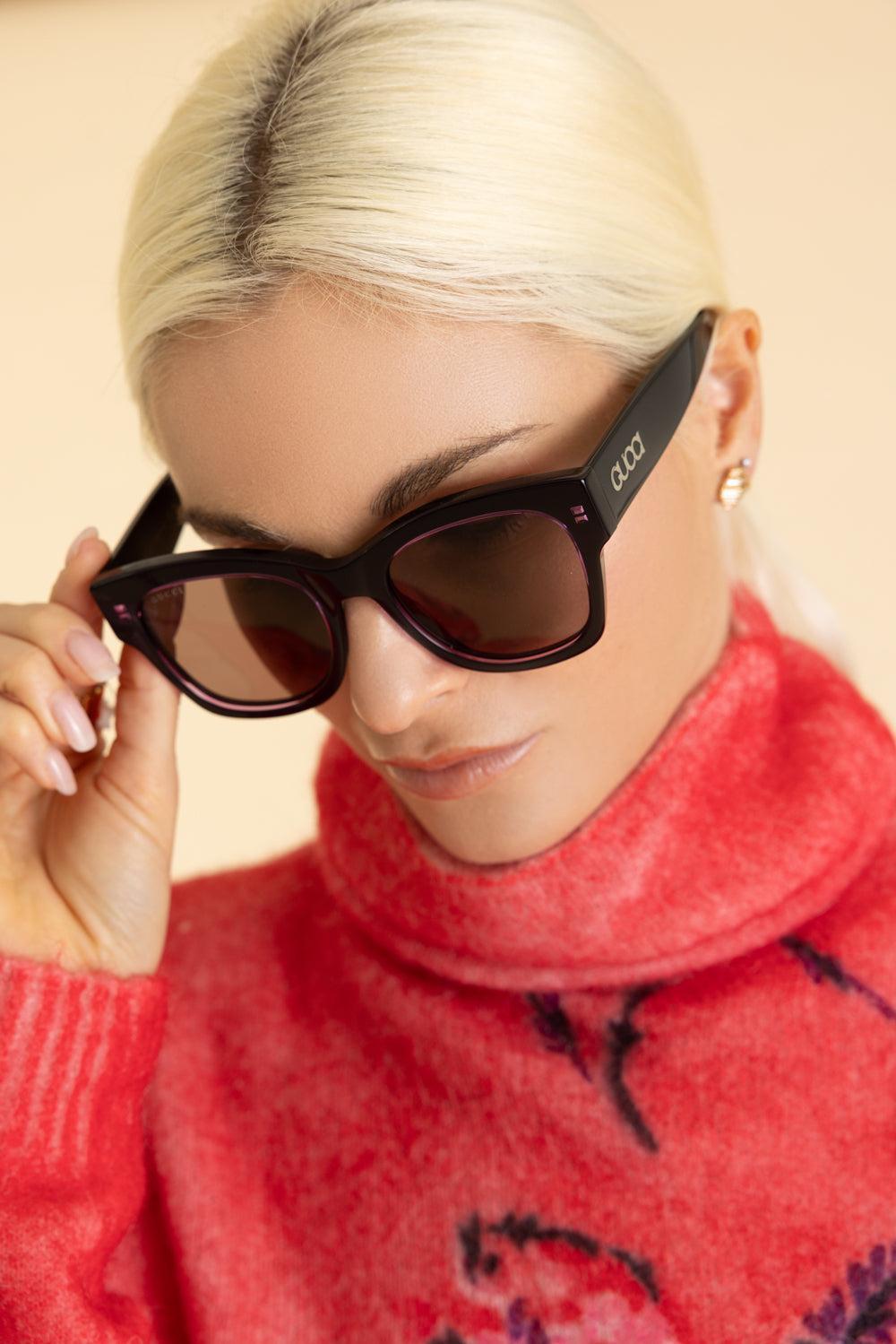 Square Sunglasses-BKBKVIOL-ACCESSORIESUNGLASSES-GUCCI