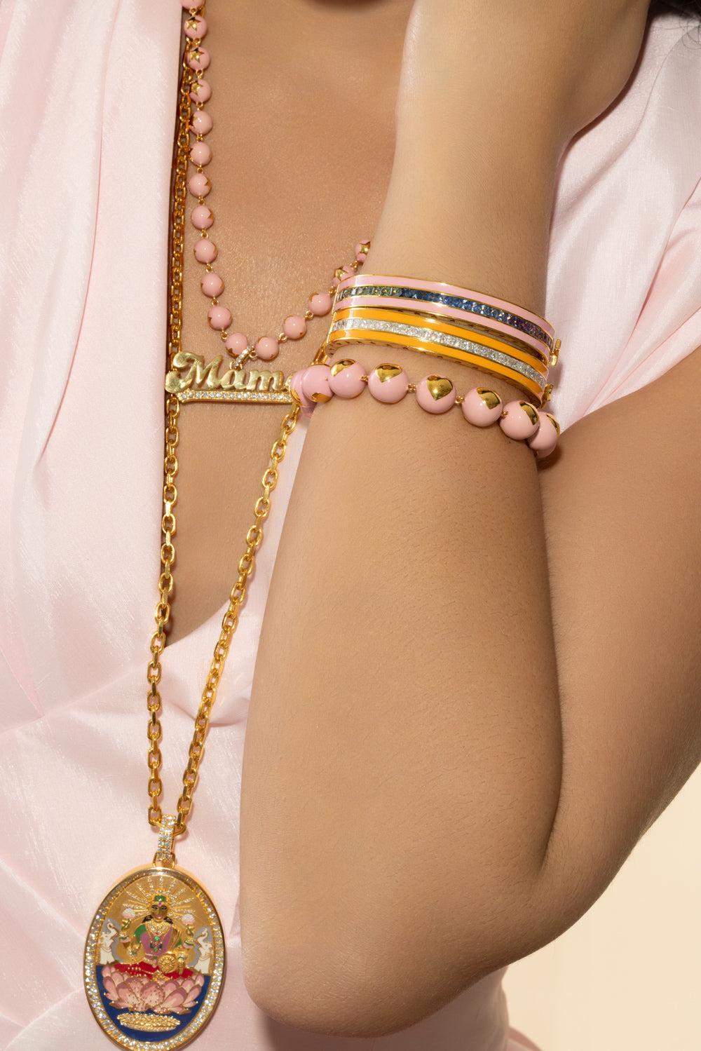 Bubblegum Bangle-YELLOW GOLD-JEWELRYFINE JEWELBRACELET O-BUDDHA MAMA