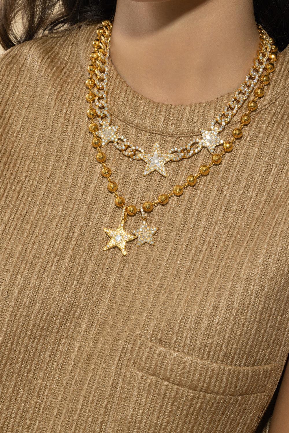 Diamond Kite Star Pendant-YELLOW GOLD-JEWELRYFINE JEWELPENDANT-BUDDHA MAMA