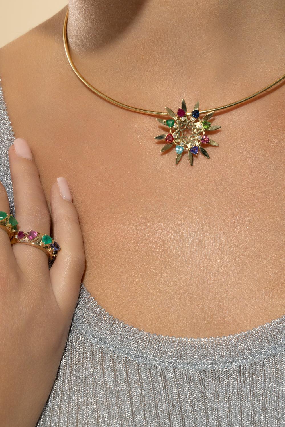 Collar Necklace-YELLOW GOLD-JEWELRYFINE JEWELNECKLACE O-CAROL KAUFFMANN