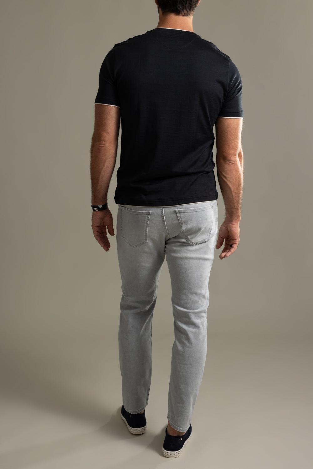 5 Pocket Pant - Gray Denim-GRAY-30-MENSCLOTHINGPANTS-ELEVENTY